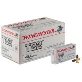 Winchester T22 Standard Velcity Solid Point .22LR 40 Grain
