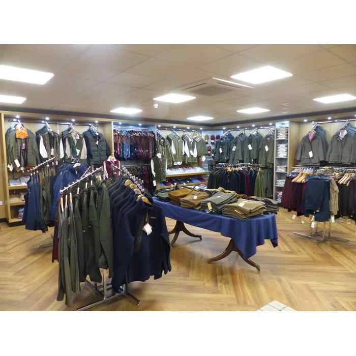 The new area is very spacious giving plenty room to display our vast choice of clothing.  