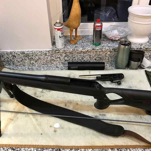 Make sure rifle is clean before shooting.  